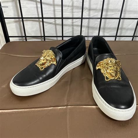 versace palazzo slip on sneakers